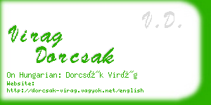 virag dorcsak business card